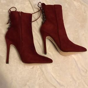 Burgundy heels